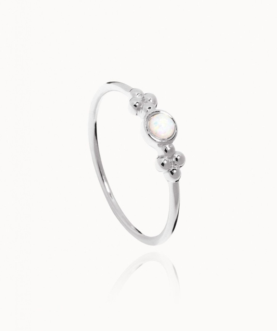 Salome Schmuck Ringe Silber | Ring Luna Mit Opal