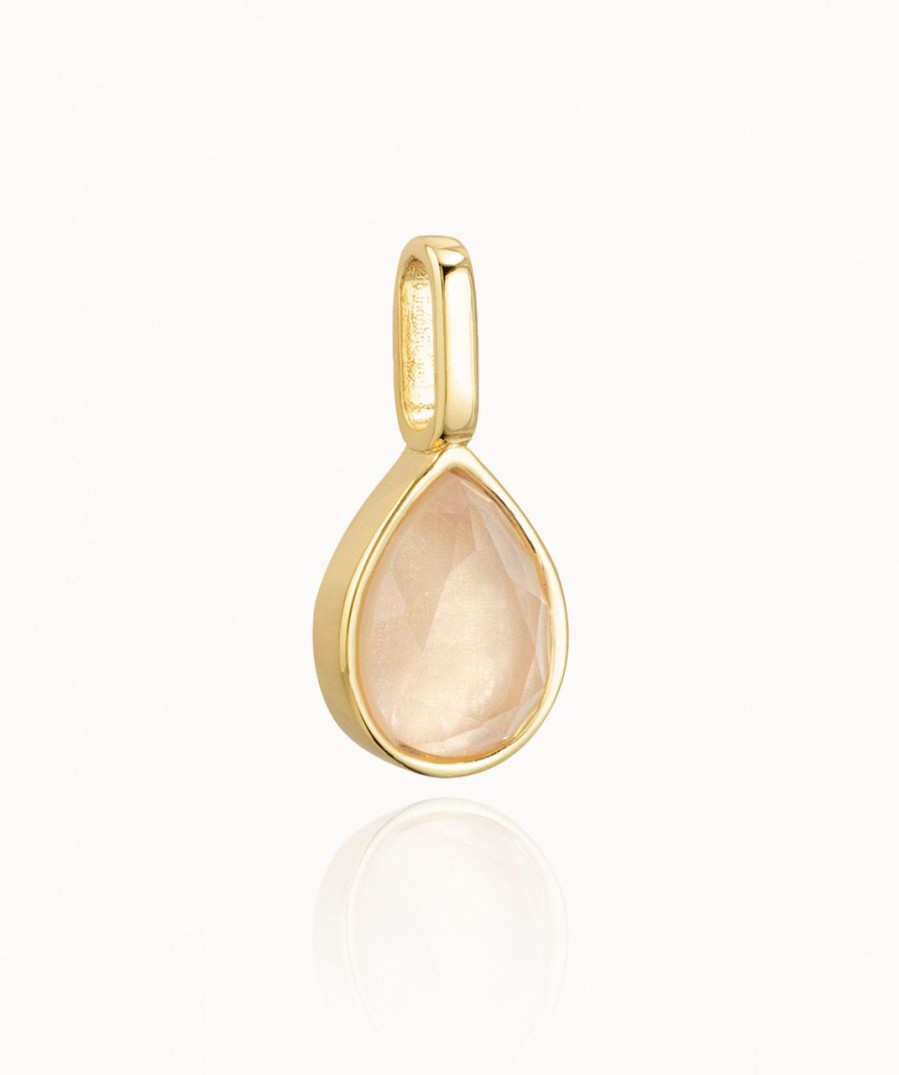 Salome Schmuck Goldketten | Miracle Stone Collection Rosenquarz Teardrop