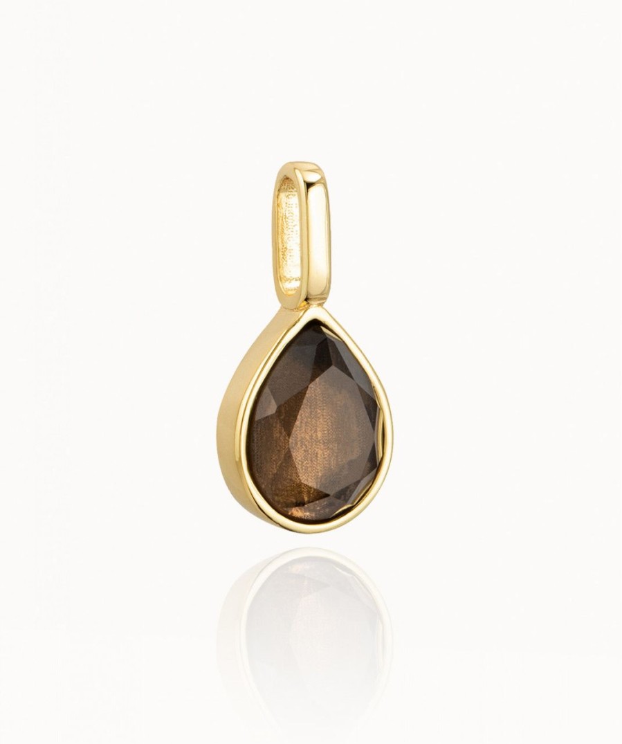 Salome Schmuck Goldketten | Miracle Stone Collection Rauchquarz Teardrop