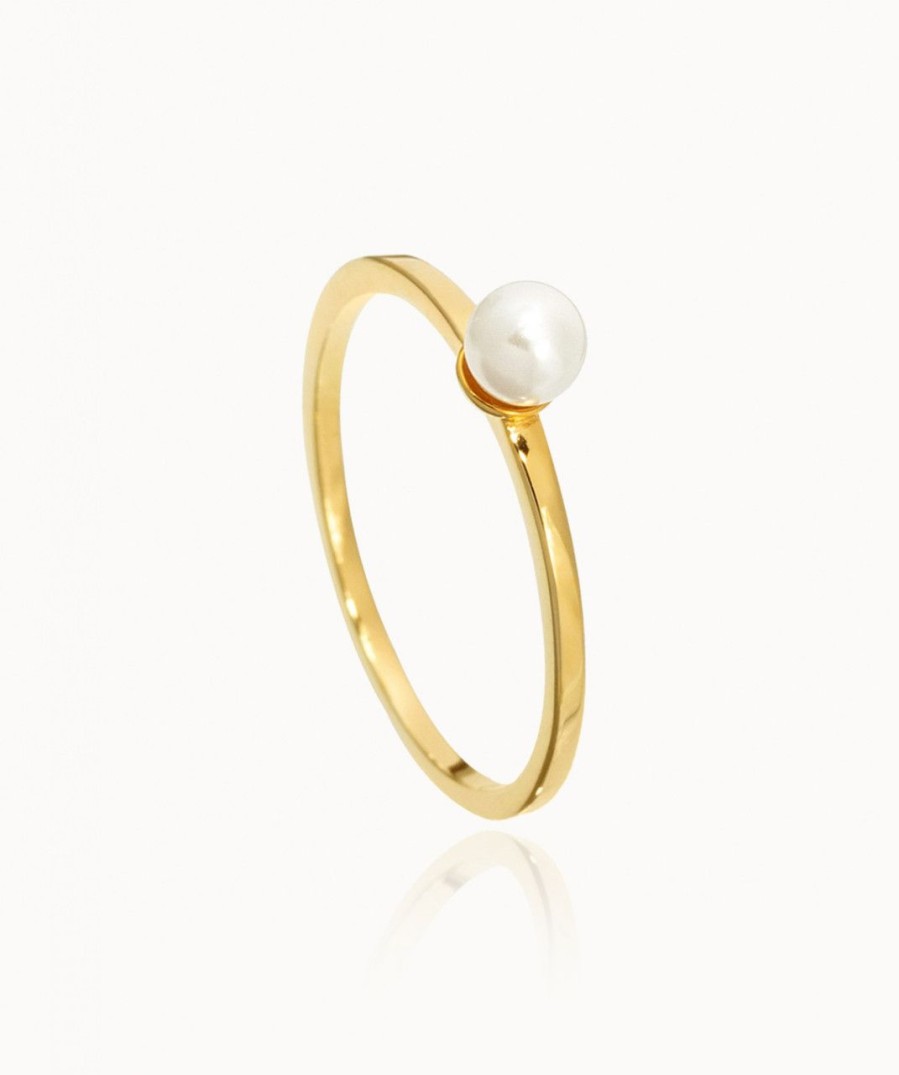 Salome Schmuck Ringe Gold | Perlenring Louise