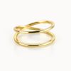 Salome Schmuck Ringe Gold | 2-Reihiger Ring Melina