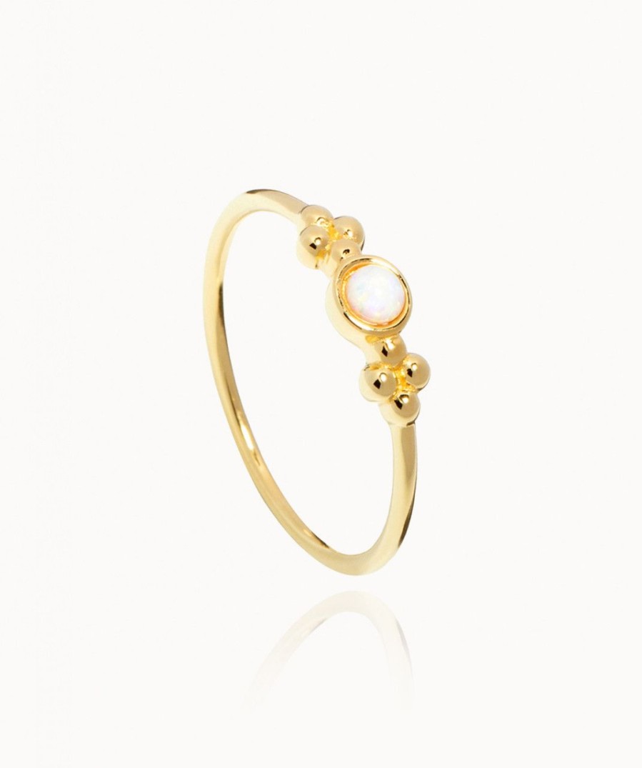 Salome Schmuck Ringe Gold | Ring Luna Mit Opal