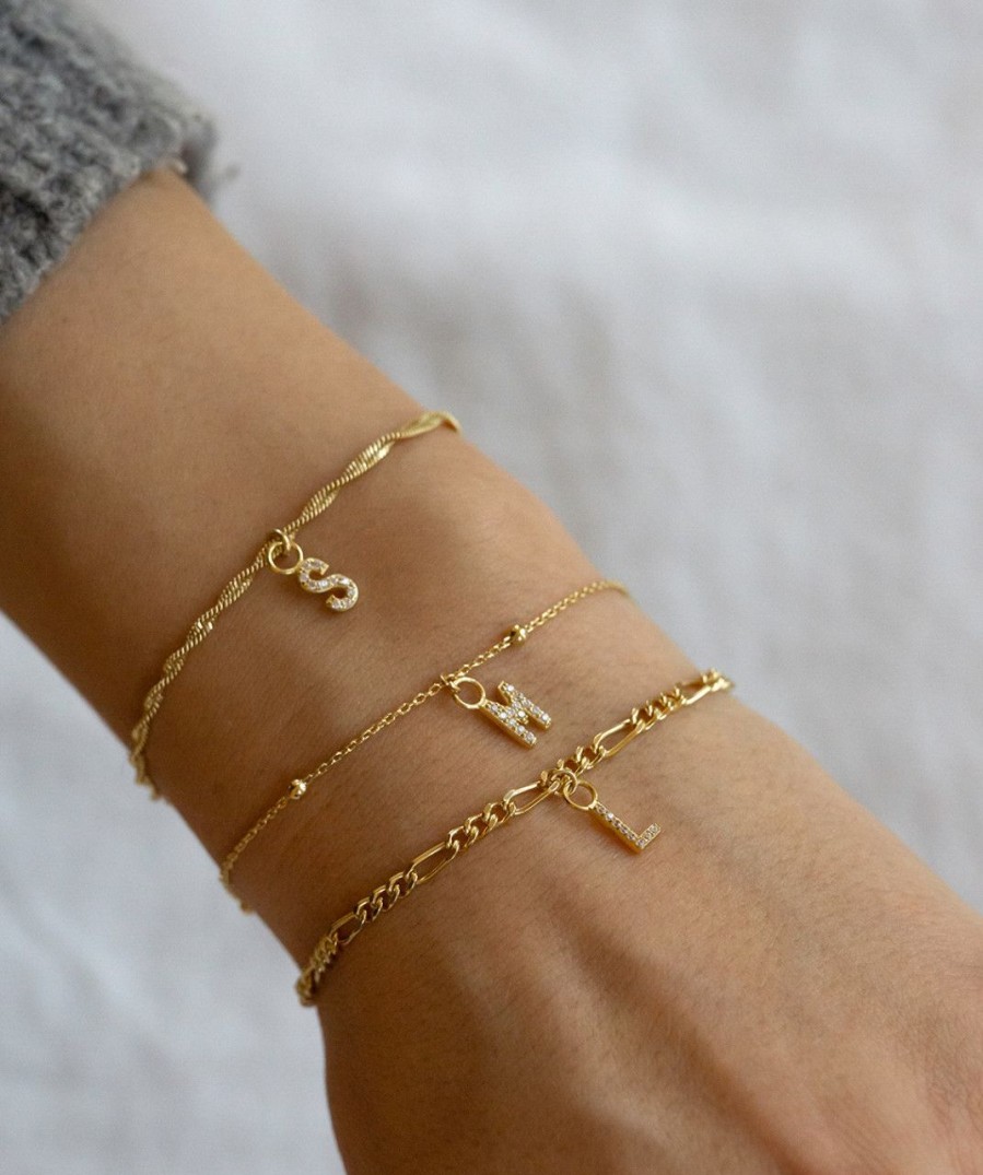 Salome Schmuck Goldarmbander | Initialen Armband Malia