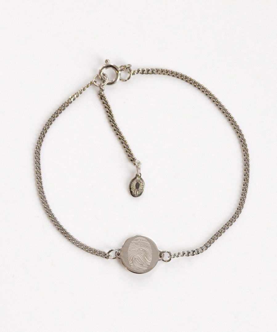 Salome Schmuck Armbander Mit Gravur | Coin Armband Mit Fingerabdruck 10Mm