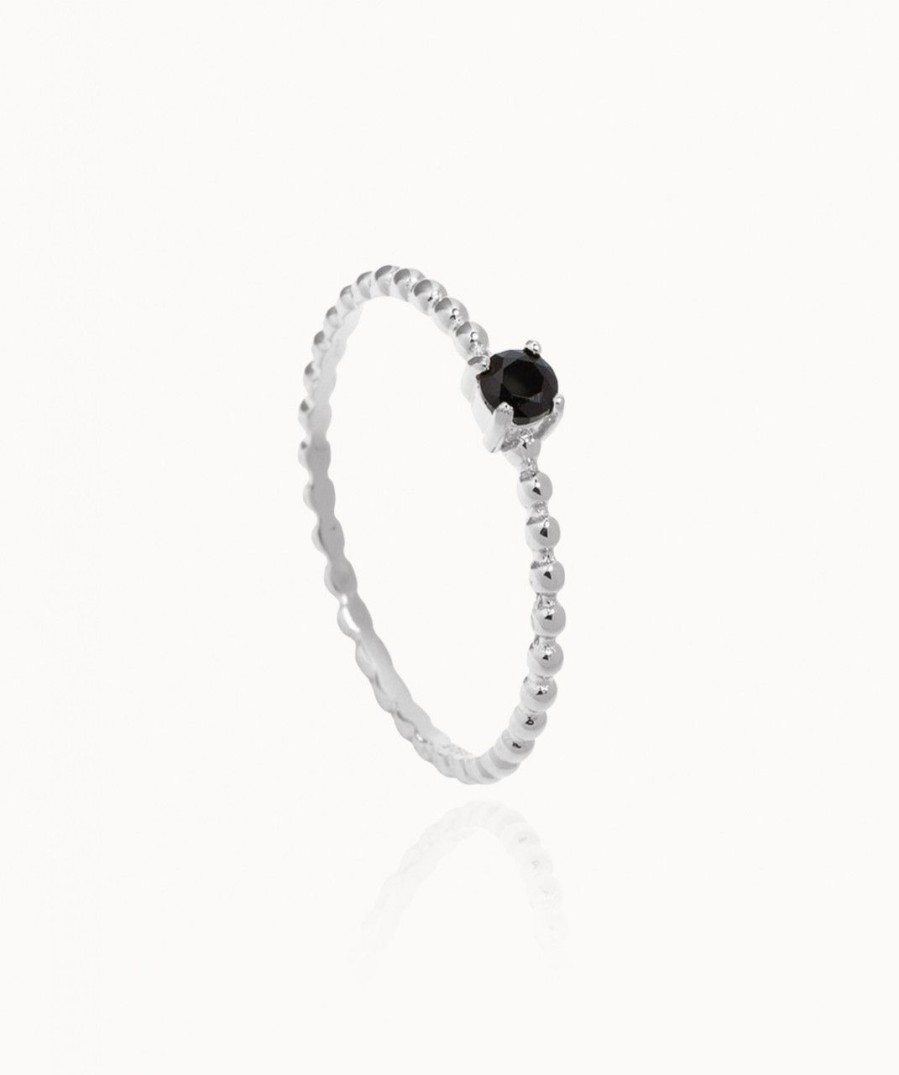 Salome Schmuck Ringe Silber | Ring Alice Mit Onyx