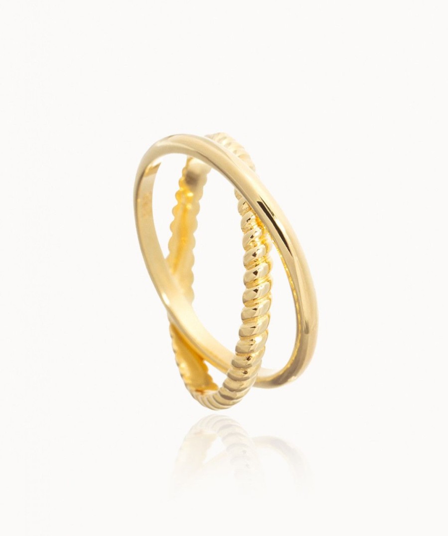 Salome Schmuck Ringe Gold | Doppelring Mavi