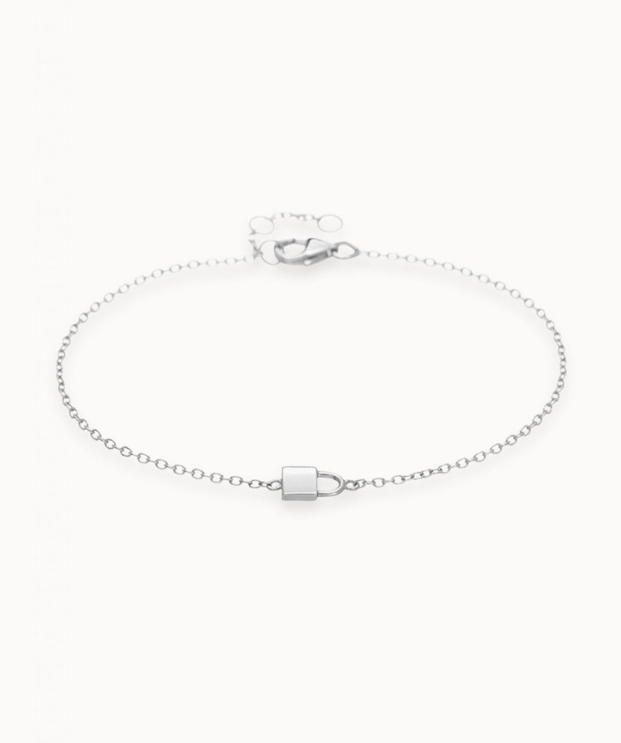 Salome Schmuck Armbander Mit Gravur | Gravurarmband Edda Ii Mit Kleinem Schloss