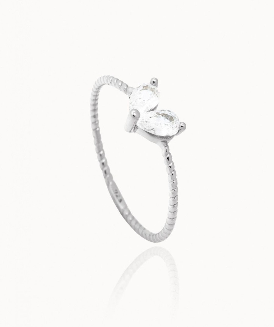 Salome Schmuck Ringe Silber | Ring Anna Mit Zirkonia Herz