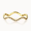 Salome Schmuck Ringe Gold | Wellen Ring Malea