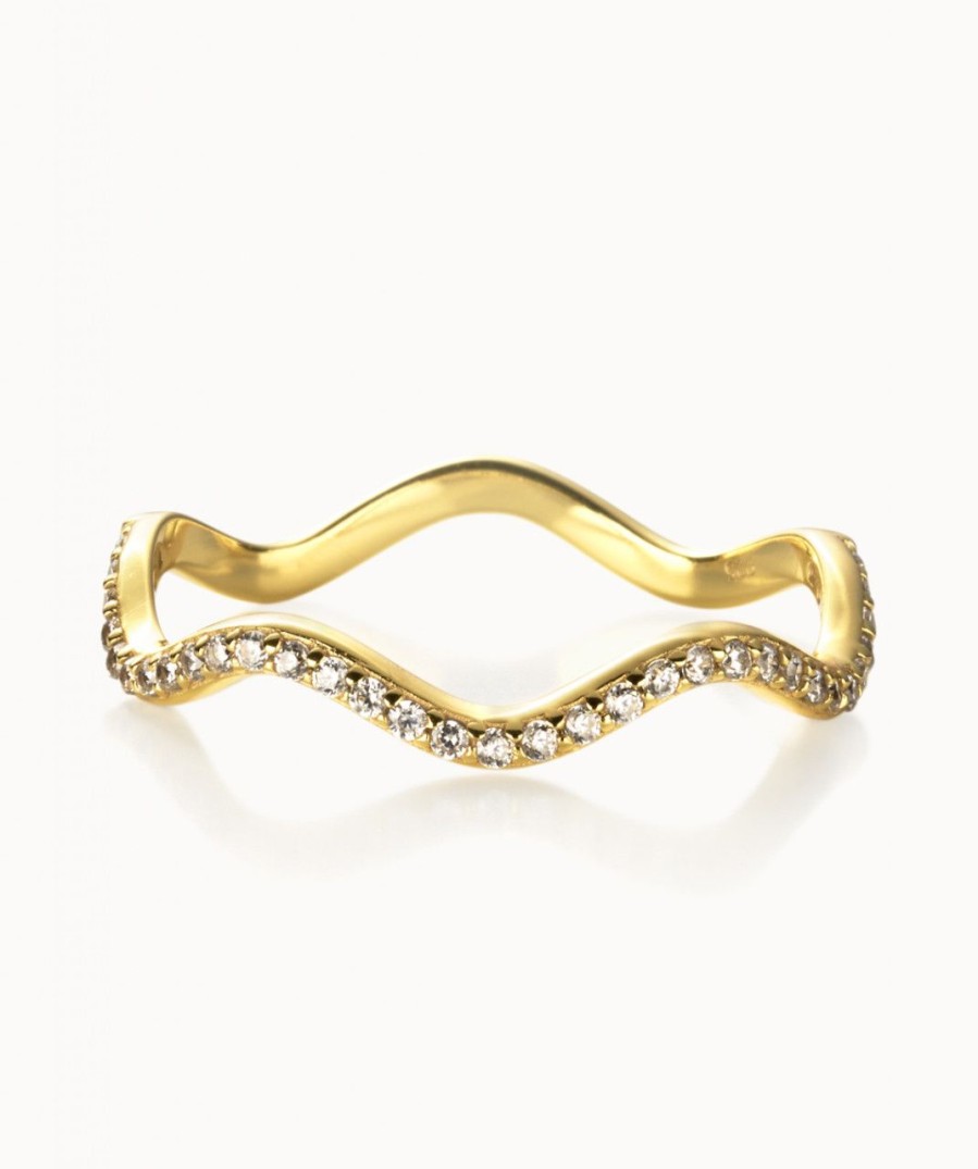 Salome Schmuck Ringe Gold | Wellen Ring Malea