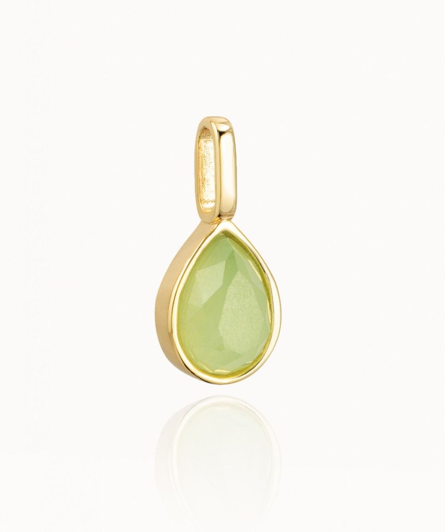 Salome Schmuck Goldketten | Miracle Stone Collection Gruner Chalcedon Teardrop