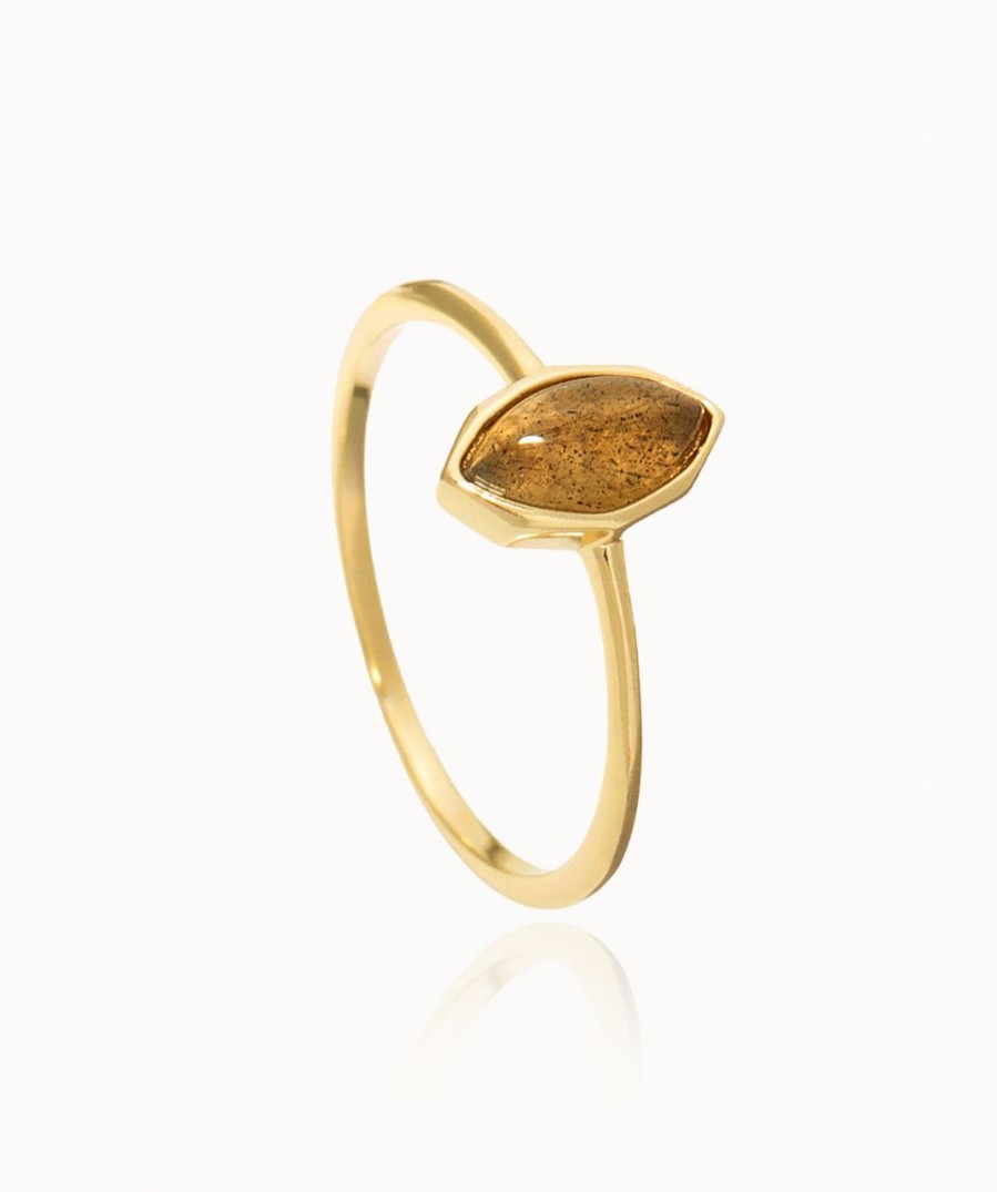 Salome Schmuck Ringe Gold | Ring Amira Mit Labradorit