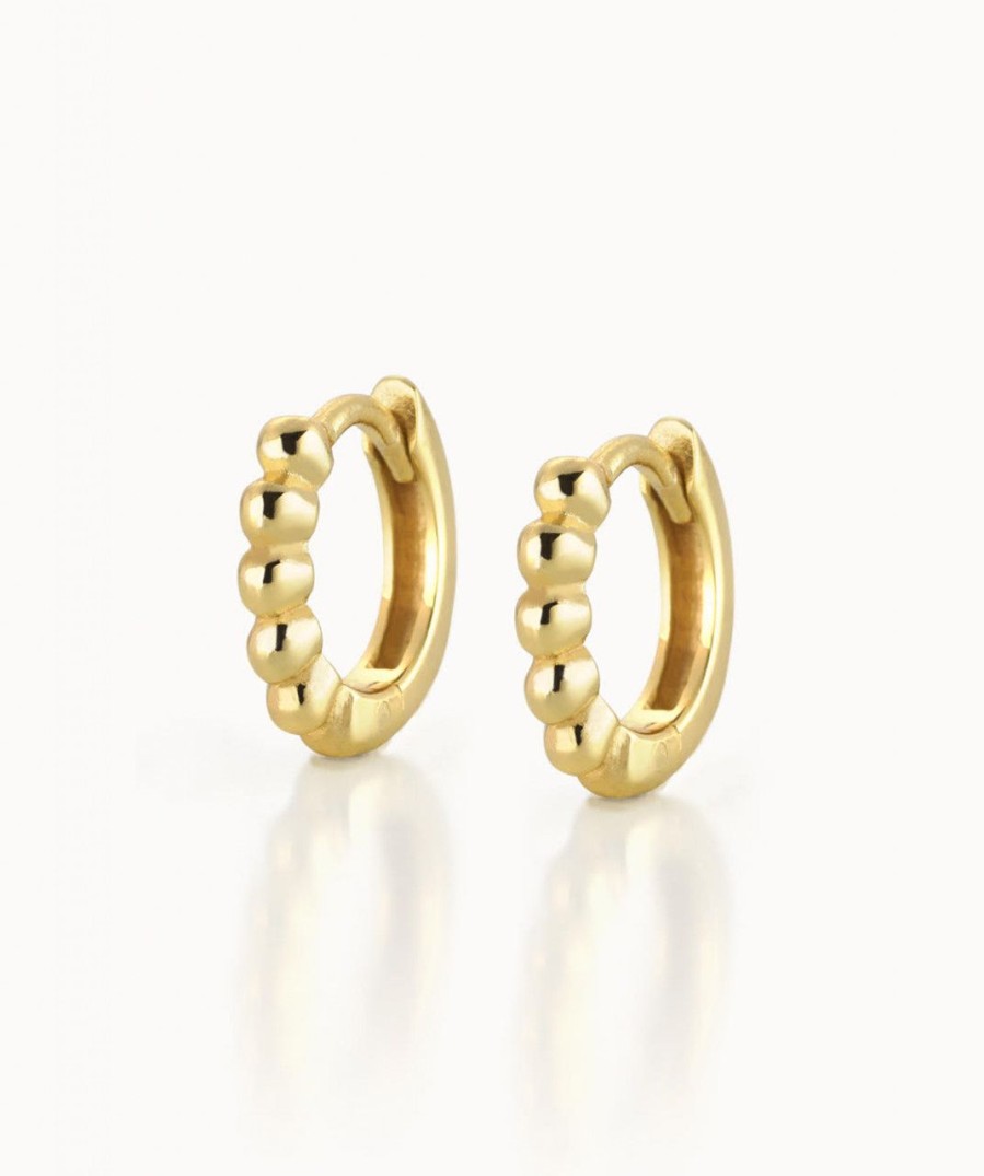 Salome Schmuck Gold Ohrringe | Creolen Dotted Mini