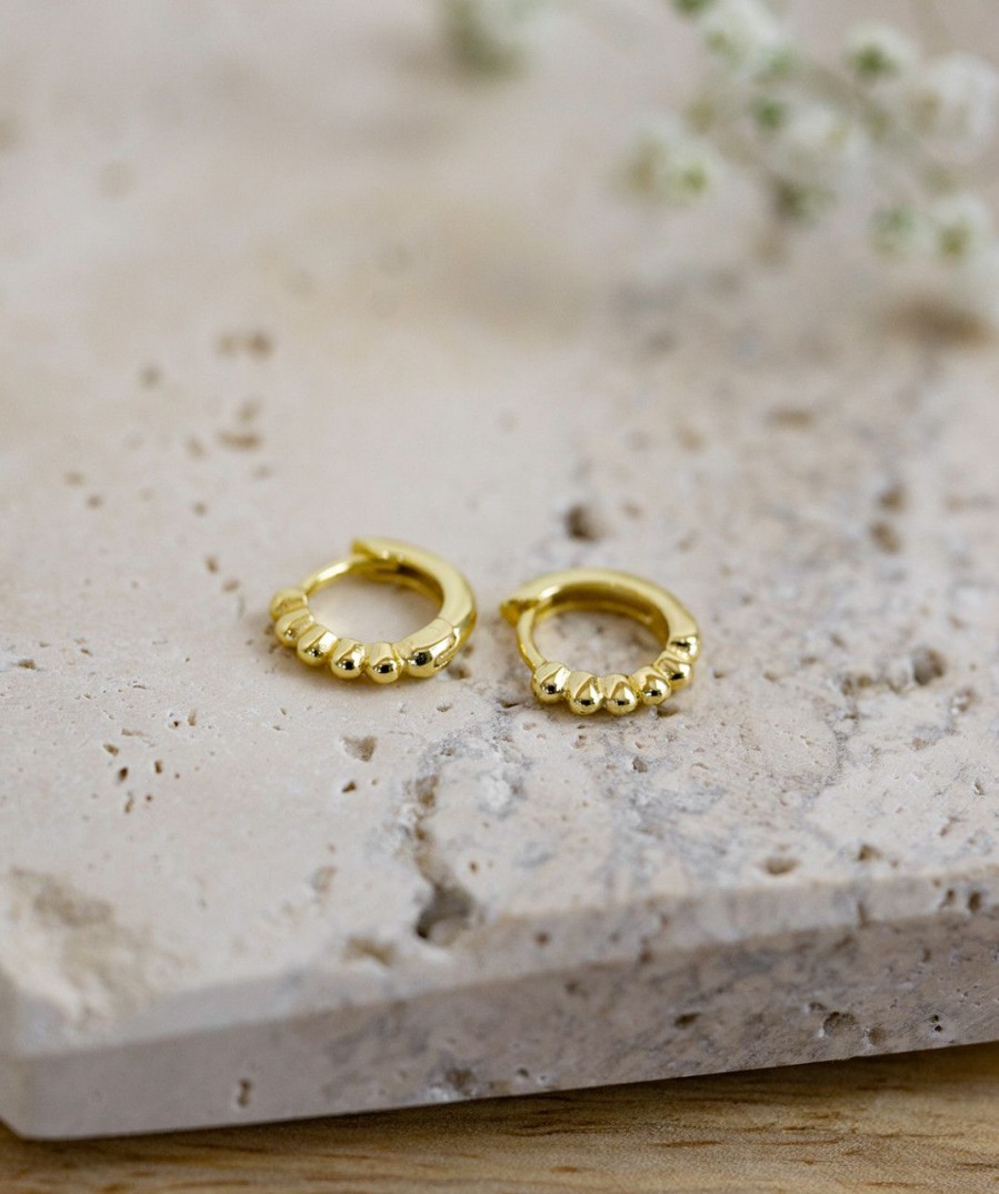 Salome Schmuck Gold Ohrringe | Creolen Dotted Mini