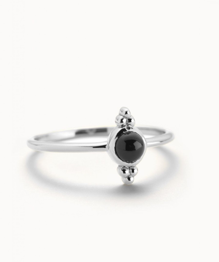 Salome Schmuck Ringe Silber | Onyx Ring Ella