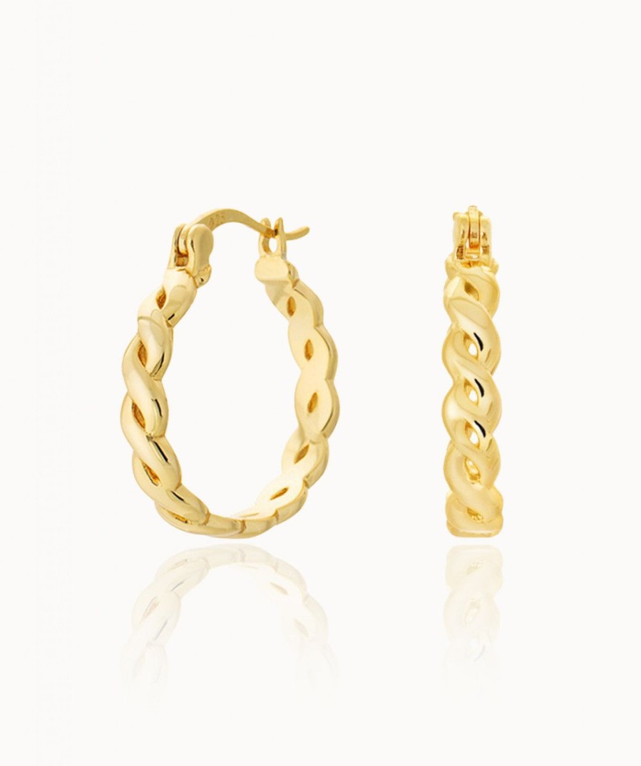 Salome Schmuck Gold Ohrringe | Braided Creolen