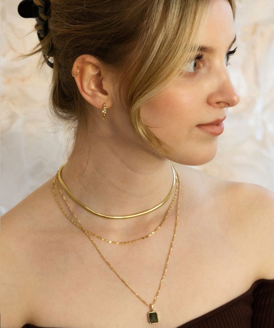 Salome Schmuck Gold Ohrringe | Braided Creolen