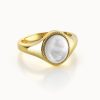 Salome Schmuck Ringe Gold | Perlmutt Ring Marina