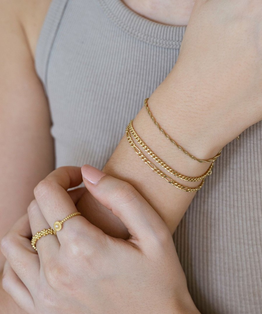 Salome Schmuck Goldarmbander | Figaroarmband