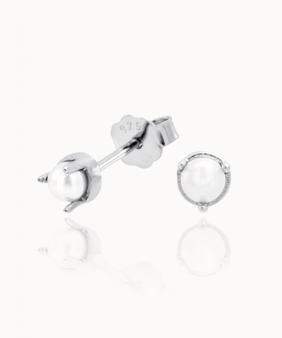 Salome Schmuck Silber Ohrringe | Perlenstecker Lilia