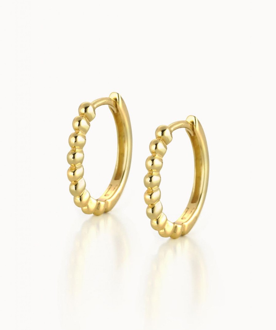 Salome Schmuck Gold Ohrringe | Creole Dotted